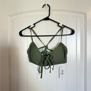 Cupshe Olive Bikini Top Size Large NWT